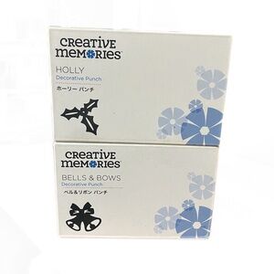 Creative memories Holiday punches. “Holly”and “bells and bows” set of two!